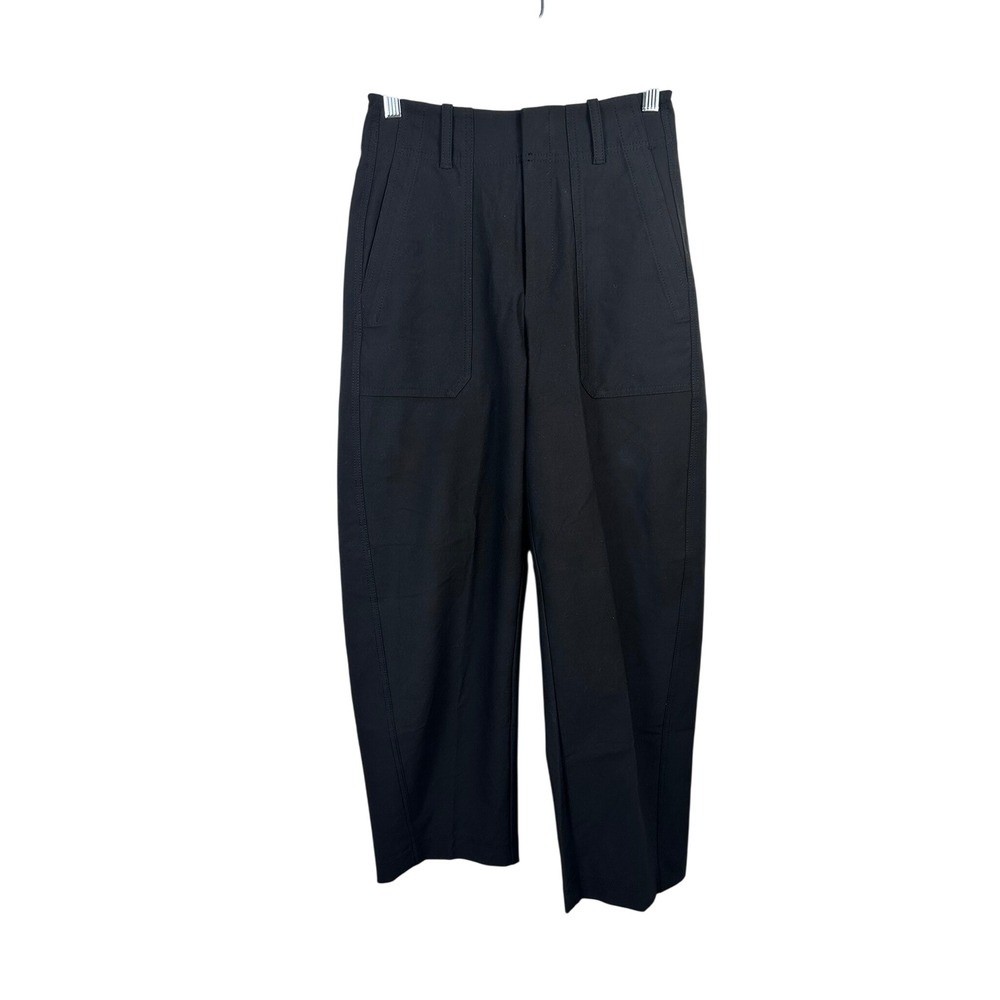 Athleta Brooklyn Heights Barrell Leg Pants Women 0 Black Very Good Stretch